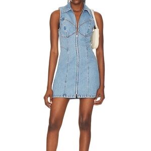 GIRLFRND Sleeveless Denim Mini Dress